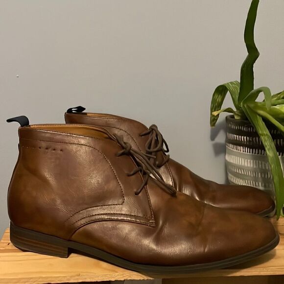 Guess Size 12 Brown Boots with Laces - Picture 1 of 7